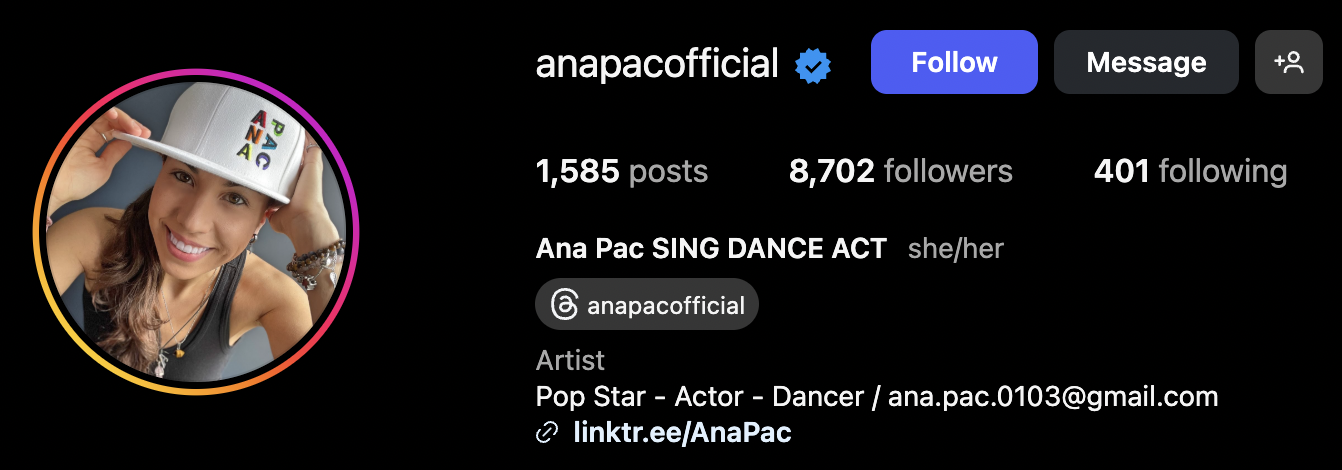 Ana Pac Official IG page
