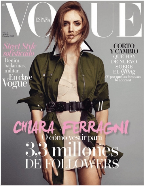 Chiara Ferragni Vogue Espana cover